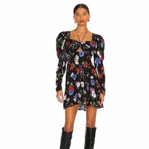 AFRM Black Floral Dress